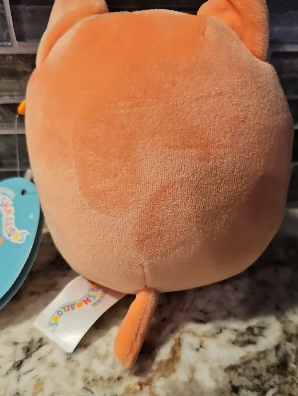 Squishmallows Orange and White Gigi Plush Tag